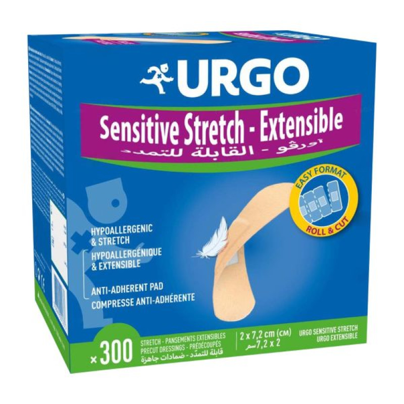 Urgo elastic medical plaster with antiseptic No. 300