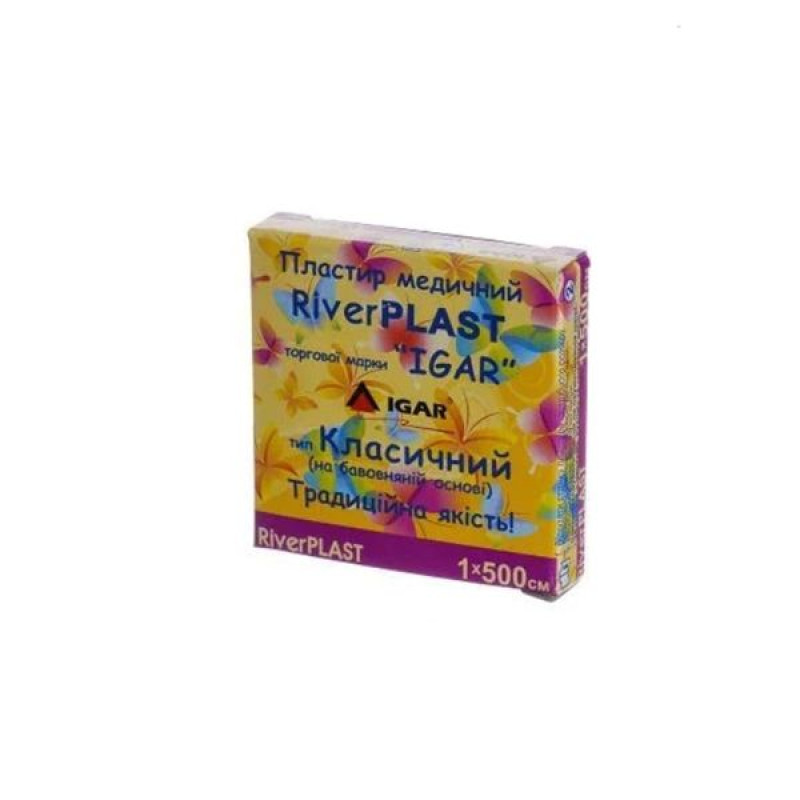 Medical plaster RiverPlast Igar 1 cm x 500 cm classic