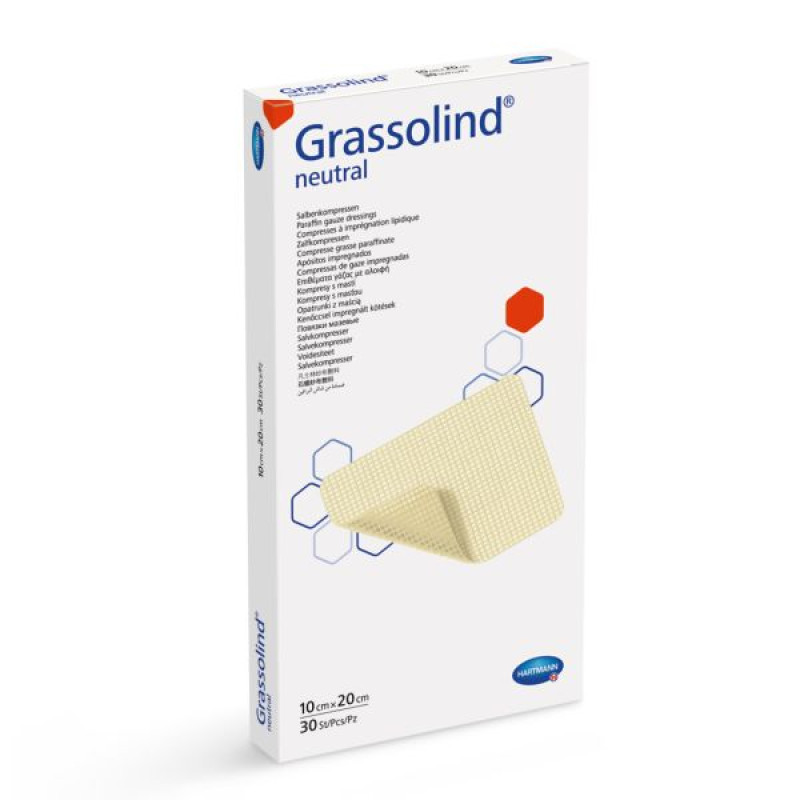 Пов’язка атравматична мазева Grassolind neutral 10 см х 20 см №30