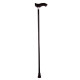 Black metal support crutch