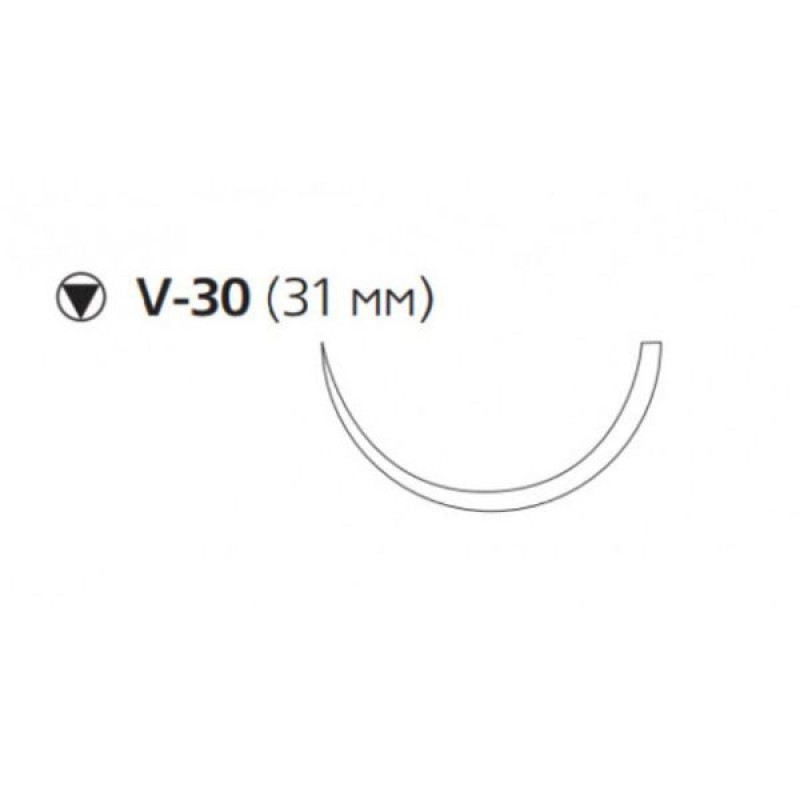 Vicryl w9362 purple #1, length 75 cm, needle barbed-cutting (tapercut) 31 mm 1/2 circumference