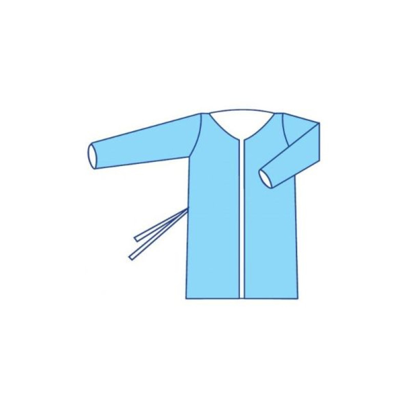 Medical surgical sterile gown with ties XXL 134cm (58-60)