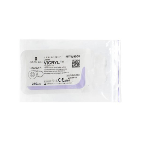 Polyglactin coated Vicryl 910 0 2.5 m, reel