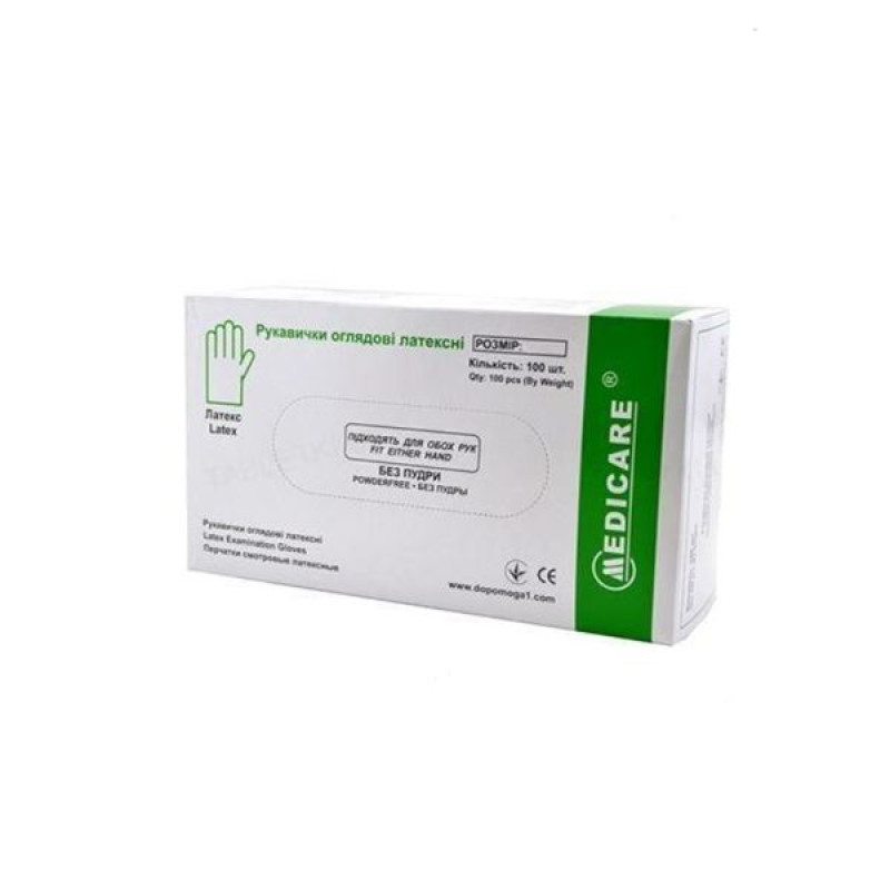 Medicare non-sterile examination gloves size m No. 100