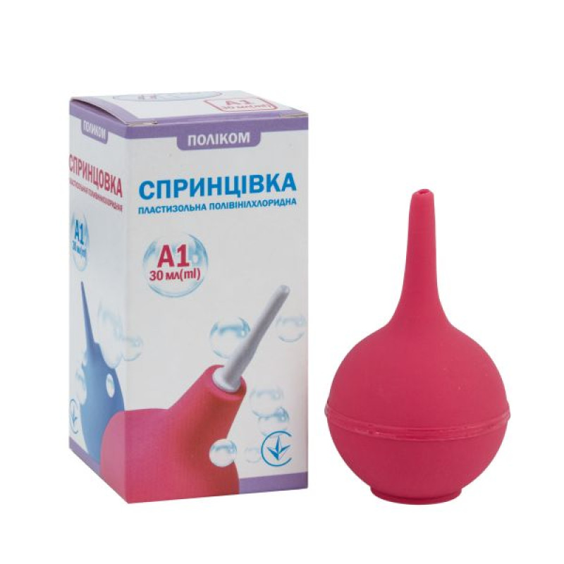 Plastisol polyvinyl chloride syringe type A-1, 30 ml with soft tip