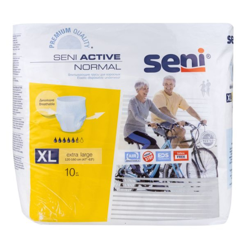 Подгузники-трусики для взрослых Seni Active normal extra large №10
