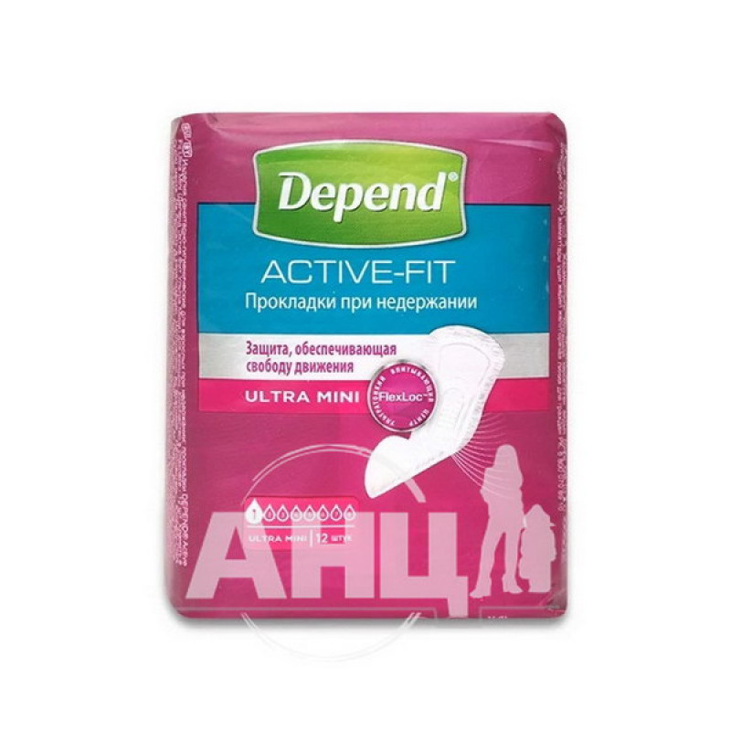 Урологические прокладки Depend ultra mini №12