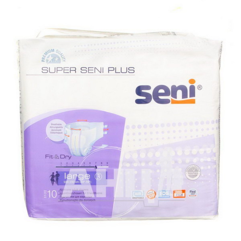 Підгузки для дорослих Super Seni Plus large №10