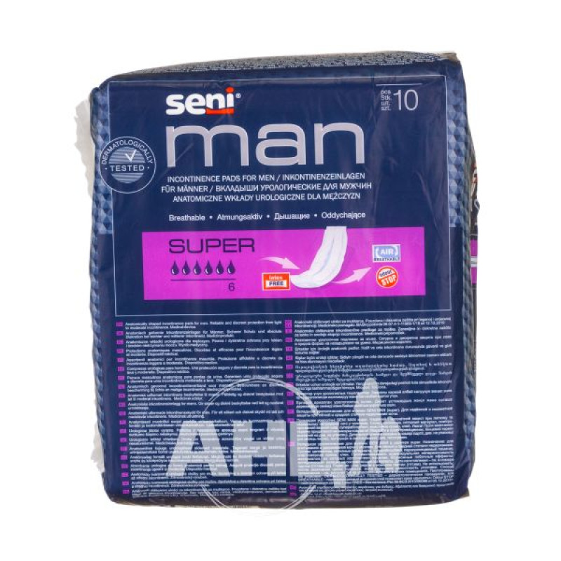 Вкладыши урологические для мужчин Seni man super №10
