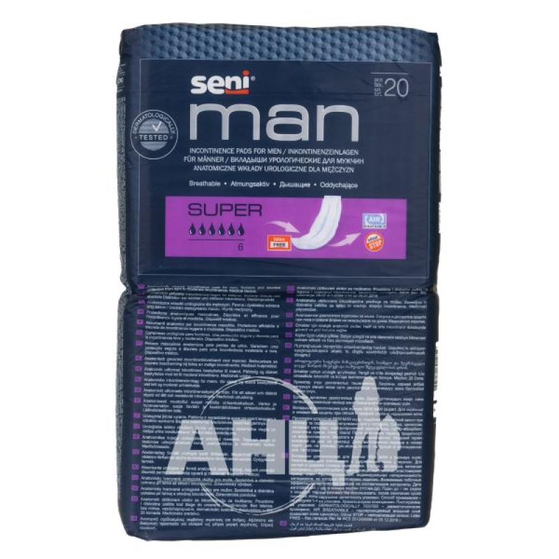 Вкладыши урологические для мужчин Seni man super №20