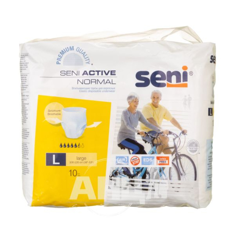 Adult diapers Seni Active normal large No. 10