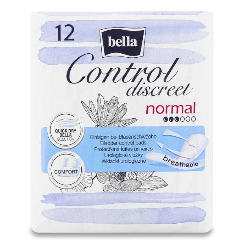 Urological pads Bella Control Discreet Normal No. 12