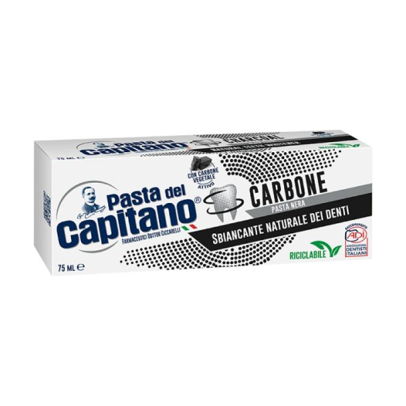 Зубна паста Pasta del Capitano з вугіллям 75 мл