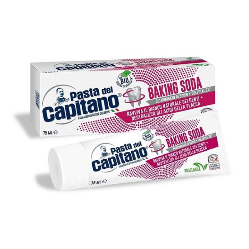 Зубная паста Pasta del Capitano Baking Soda Сода Отбеливающая 75 мл