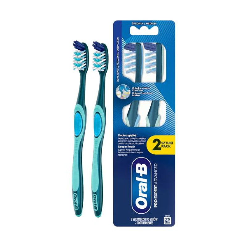 Набор зубных щеток Oral-B Pro Expert Advanced Medium средней жесткости №2 штуки