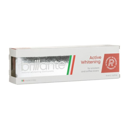 Зубная паста Brillante Active Whitening отбеливающая для курящих 75 мл