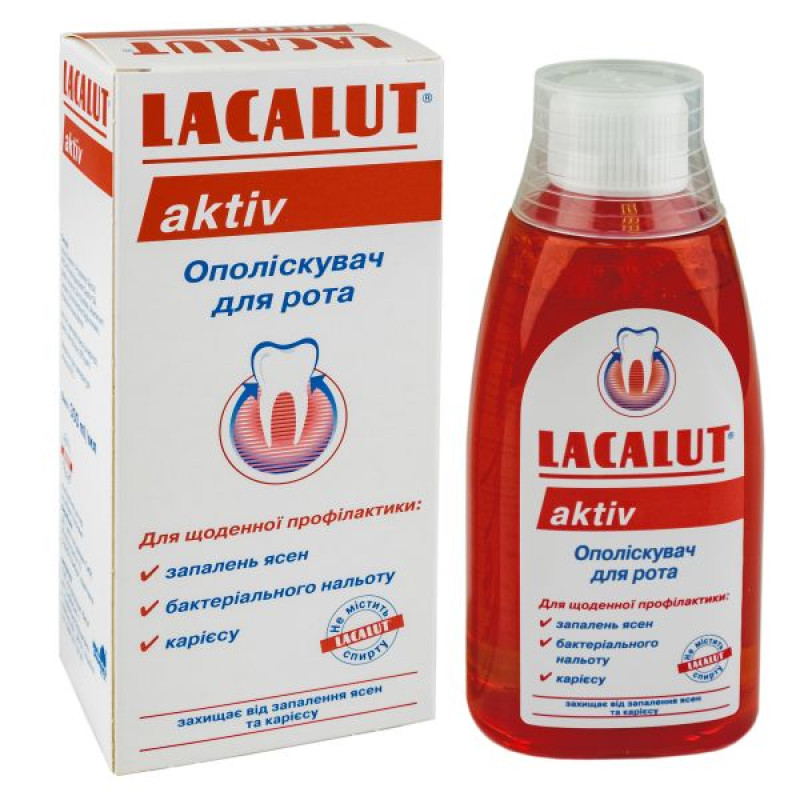 Ополіскувач для порожнини рота Lacalut aktiv 300 мл
