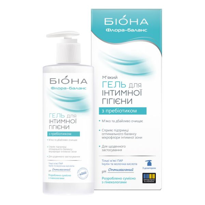 Soft gel for intimate hygiene Biokon Bion Flora-balance with prebiotic 275 g