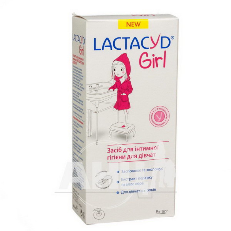 Засіб Lactacyd Girl для інтимної гігієни з дозатором з 3-х років 200 мл