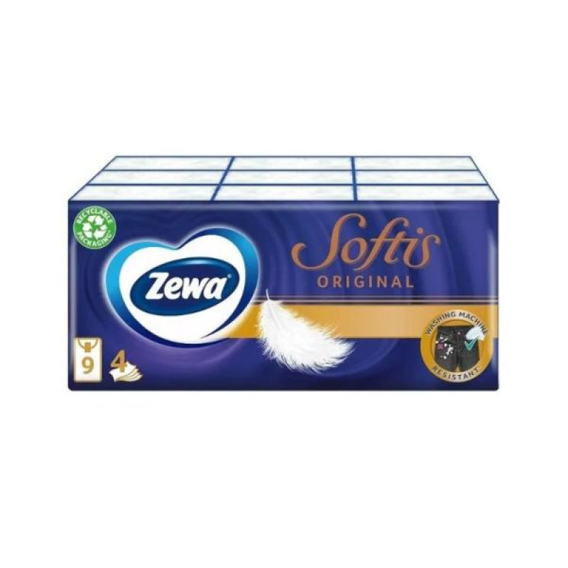 Хусточки носові Zewa soft №45
