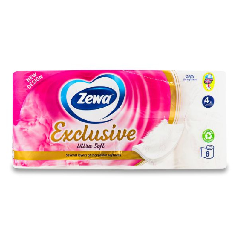 Toilet paper Zewa Exclusive ultra soft No. 8