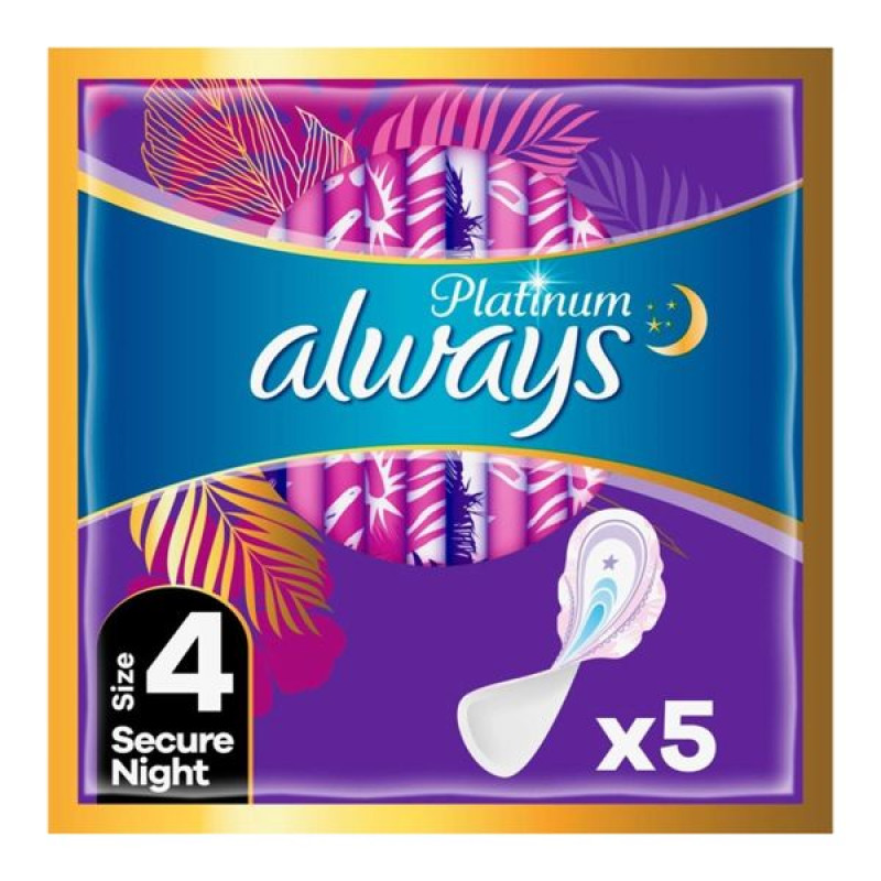Гигиенические прокладки Always Platinum Secure Night Размер 4 №5