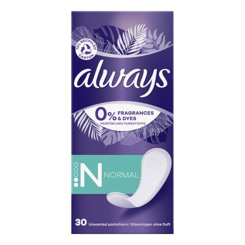 Ежедневные прокладки Always Daily Fresh Normal Без запаха №30