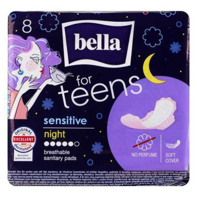 Прокладки гігієнічні Bella for Teens Ultra Sensitive night нічні №8
