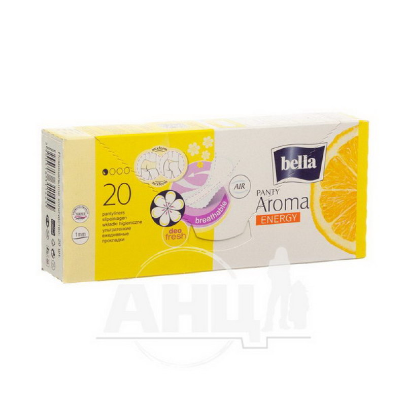 Прокладки гігієнічні щоденні Bella Panty Aroma Energy №20
