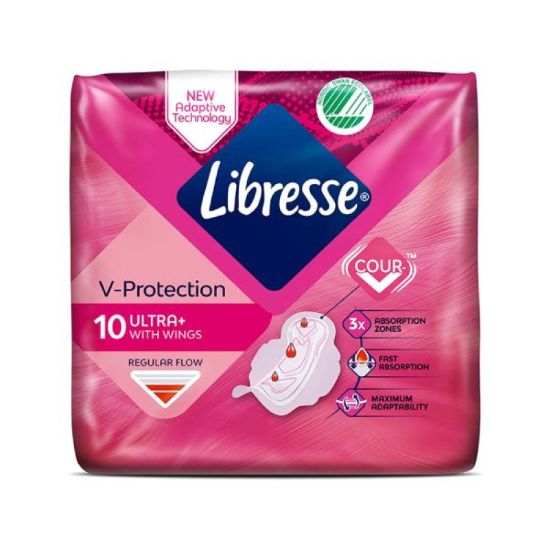 Sanitary pads Libresse Invisible Normal No. 10