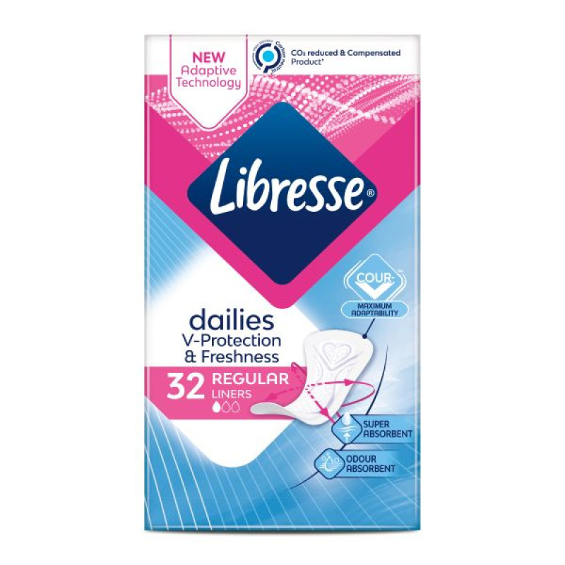 Libresse Dailies Fresh Regular 1 drop No. 32 daily pads