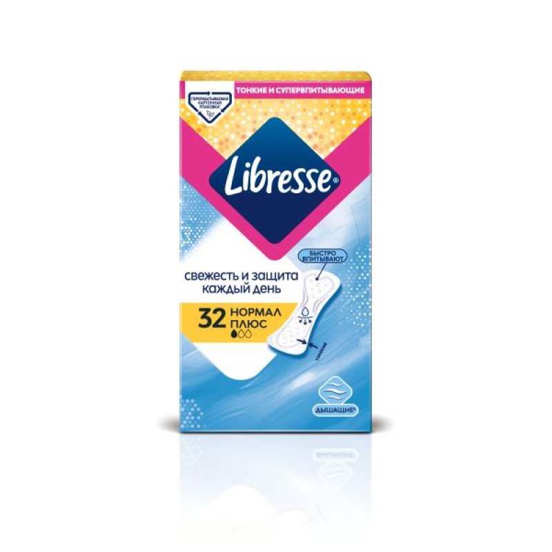 Прокладки щоденні Libresse Dailyfresh Normal Plus №32