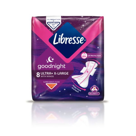 Libresse Goodnight Extra sanitary pads No. 8