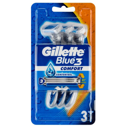 Одноразові станки Gillette Blue3 Comfort для гоління чоловічі №3