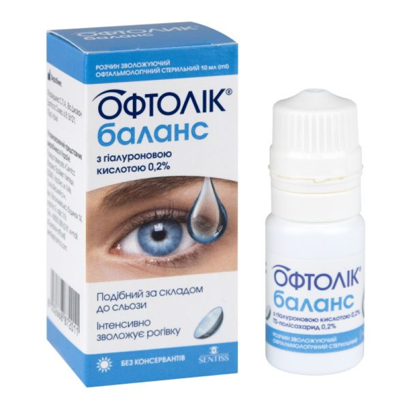 Oftolik balance moisturizing solution 10 ml
