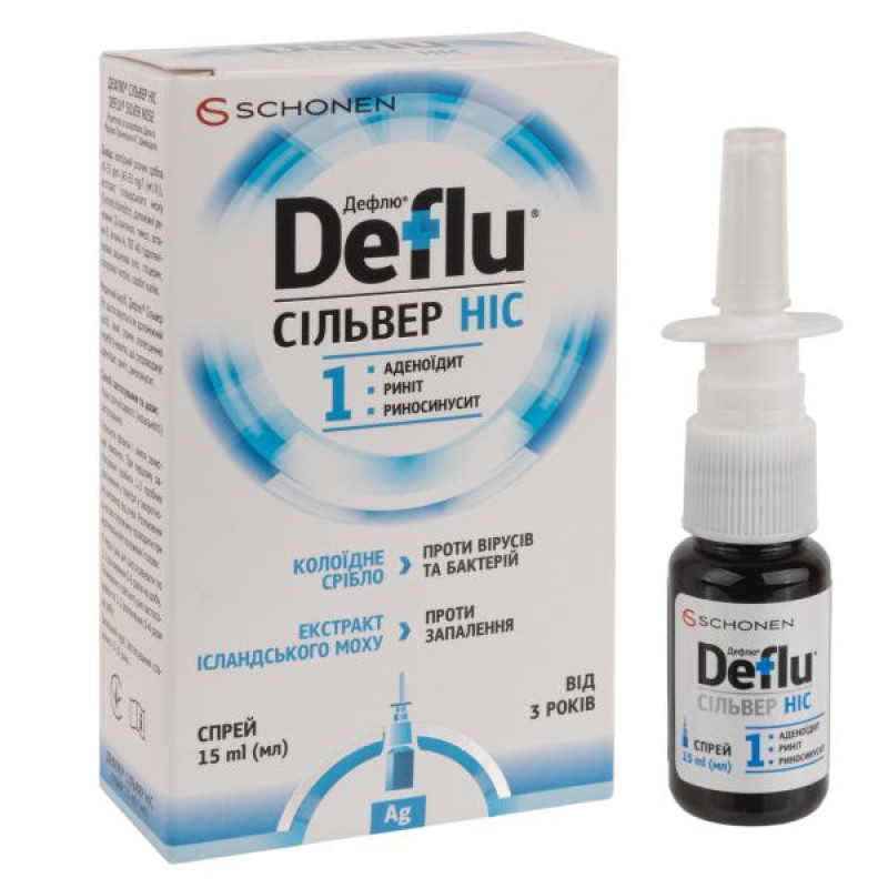 Deflu Silver nasal spray 15 ml