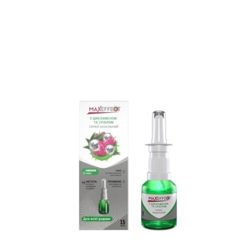 Maxeffect nasal spray with cyclamen and silver 15 ml