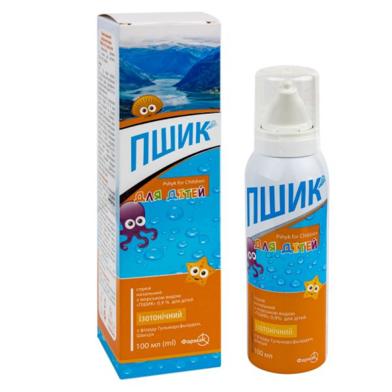 Пшик спрей 0.9% назальний для дітей з морською водою 100 мл