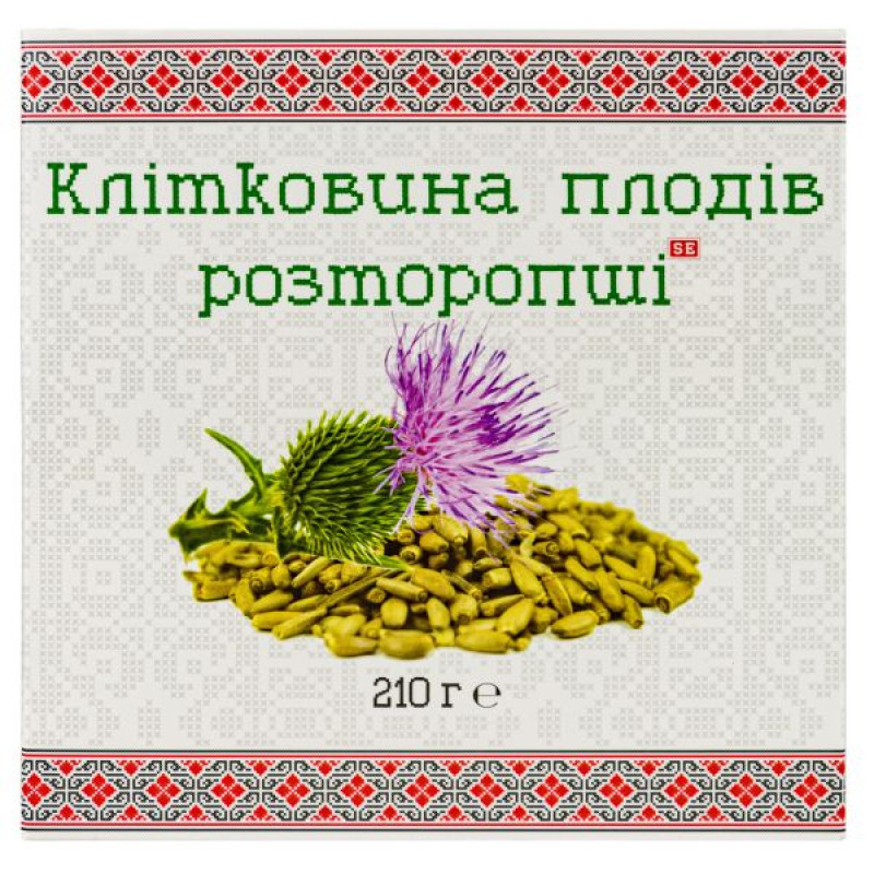 Milk thistle fruit fiber 210 g