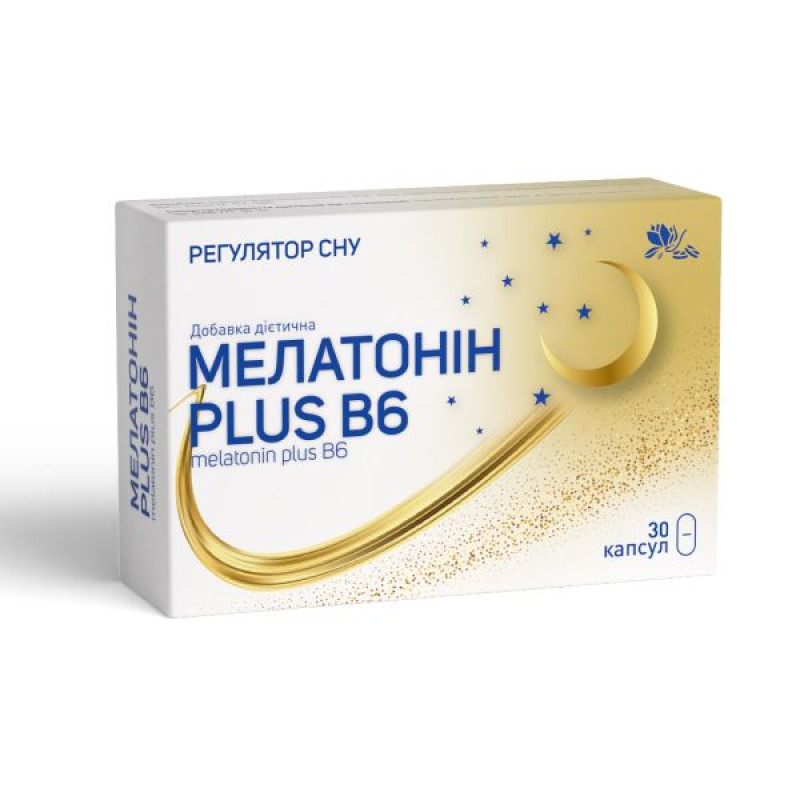 Мелатонін плюс В6 капсули №30