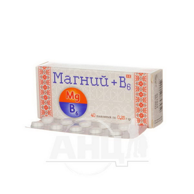 Magnesium + B6 tablets 0.25 g No. 40