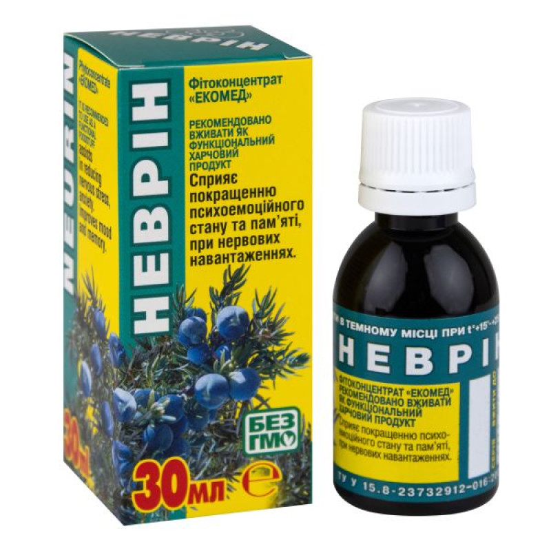 Фітоконцентрат Екомед неврін флакон 30 мл