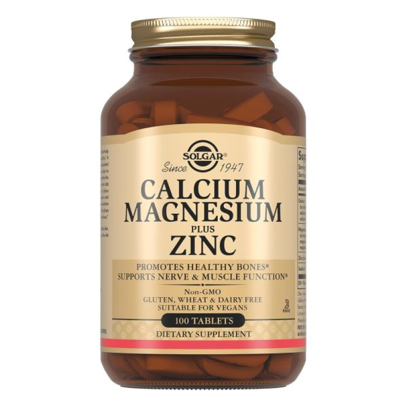 Solgar Кальций-Магний-Цинк таблетки №100