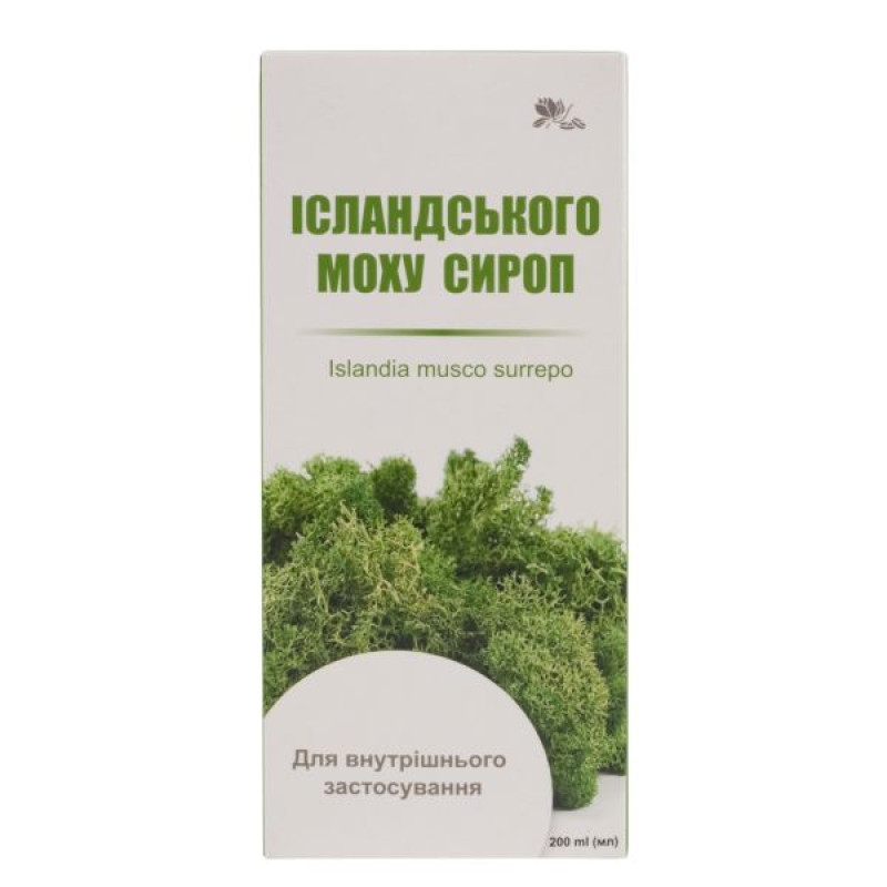 Исландский мох сироп флакон 200 мл