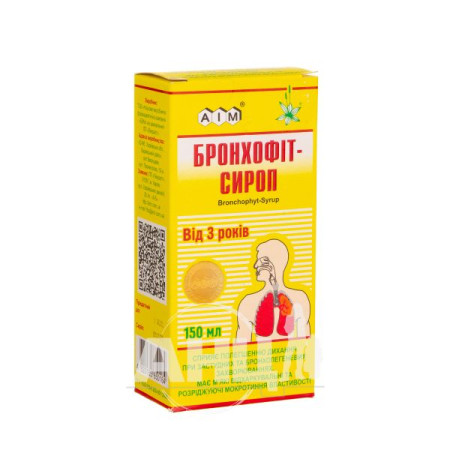 Bronchophyt syrup bottle 150 ml
