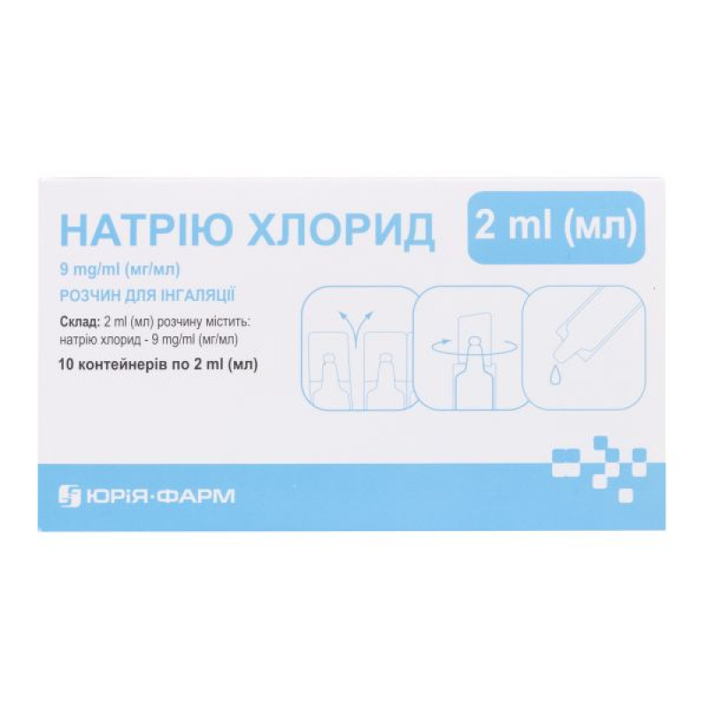 Натрия хлорид раствор для ингаляций 9 мг/мл небулы 2 мл №10