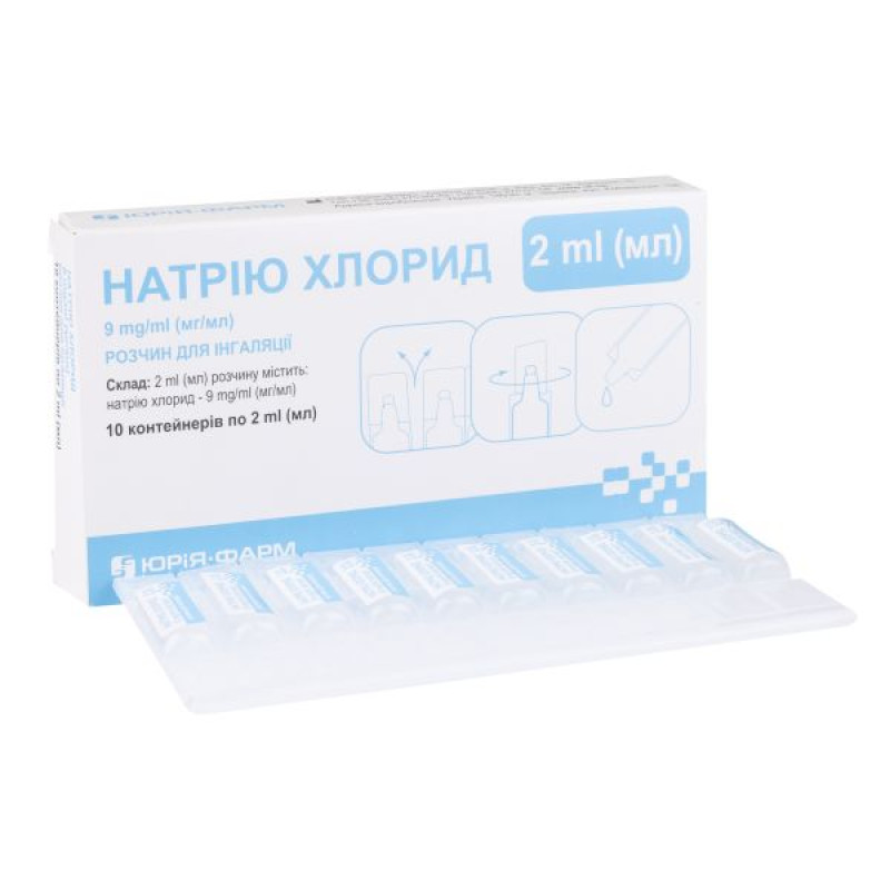 Натрия хлорид раствор для ингаляций 9 мг/мл небулы 2 мл №10