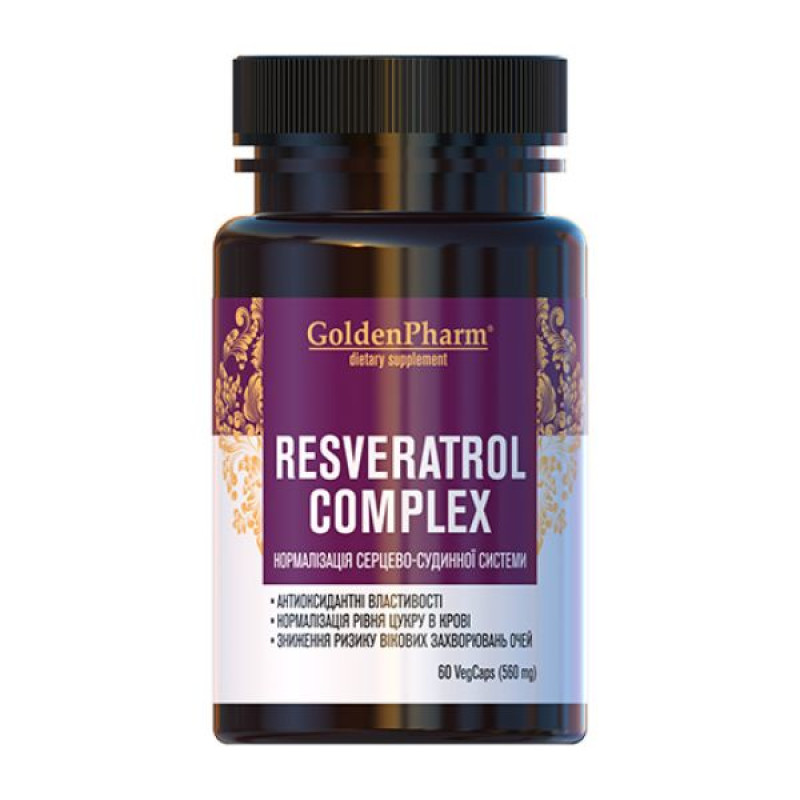 Ресвератрол Комплекс Golden Pharm капсулы №60
