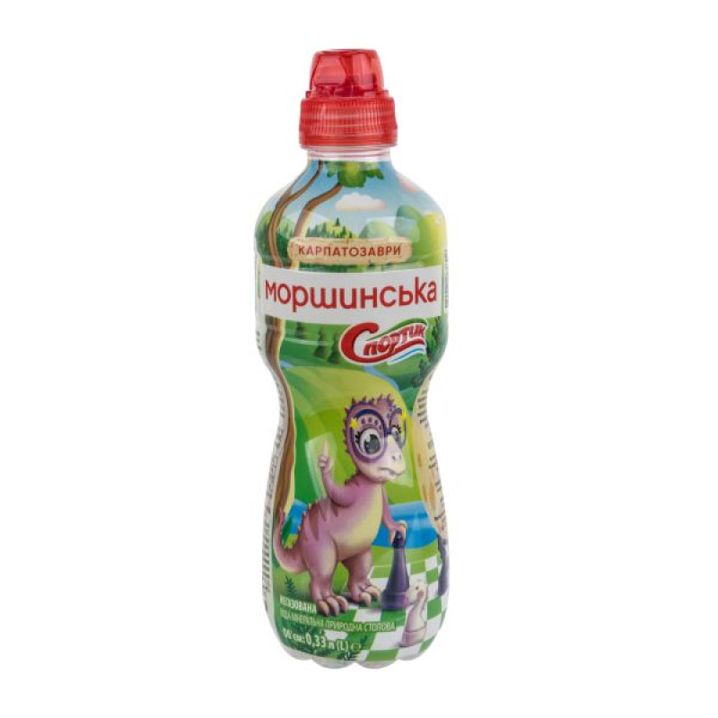 Natural mineral water Morshynska non-carbonated sport 0.33 l