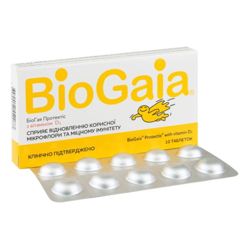 BioGaia Protectis with vitamin D3 tablets No. 10